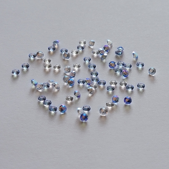 Origami Owl Stardust 5mm Crystals - mixed lot of blue and clear (67 total) - Picture 3 of 3